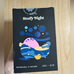 Starry Night Bath Bomb Large 5/$25